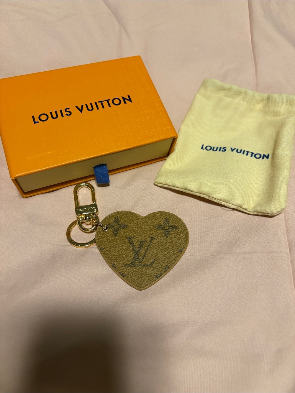 Louis Vuitton Monogram Heart Key Holder - Brown with Gold Hardware